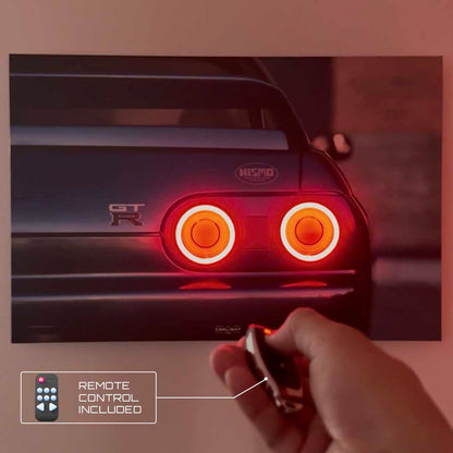 Poster NÉON Audi RS3 Sportback (LED blanche) - Finition Aluminium